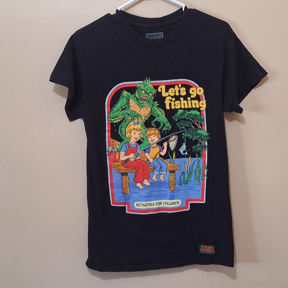 Steven Rhodes Let's Go Fishing- Activities For Kids Tshirt
